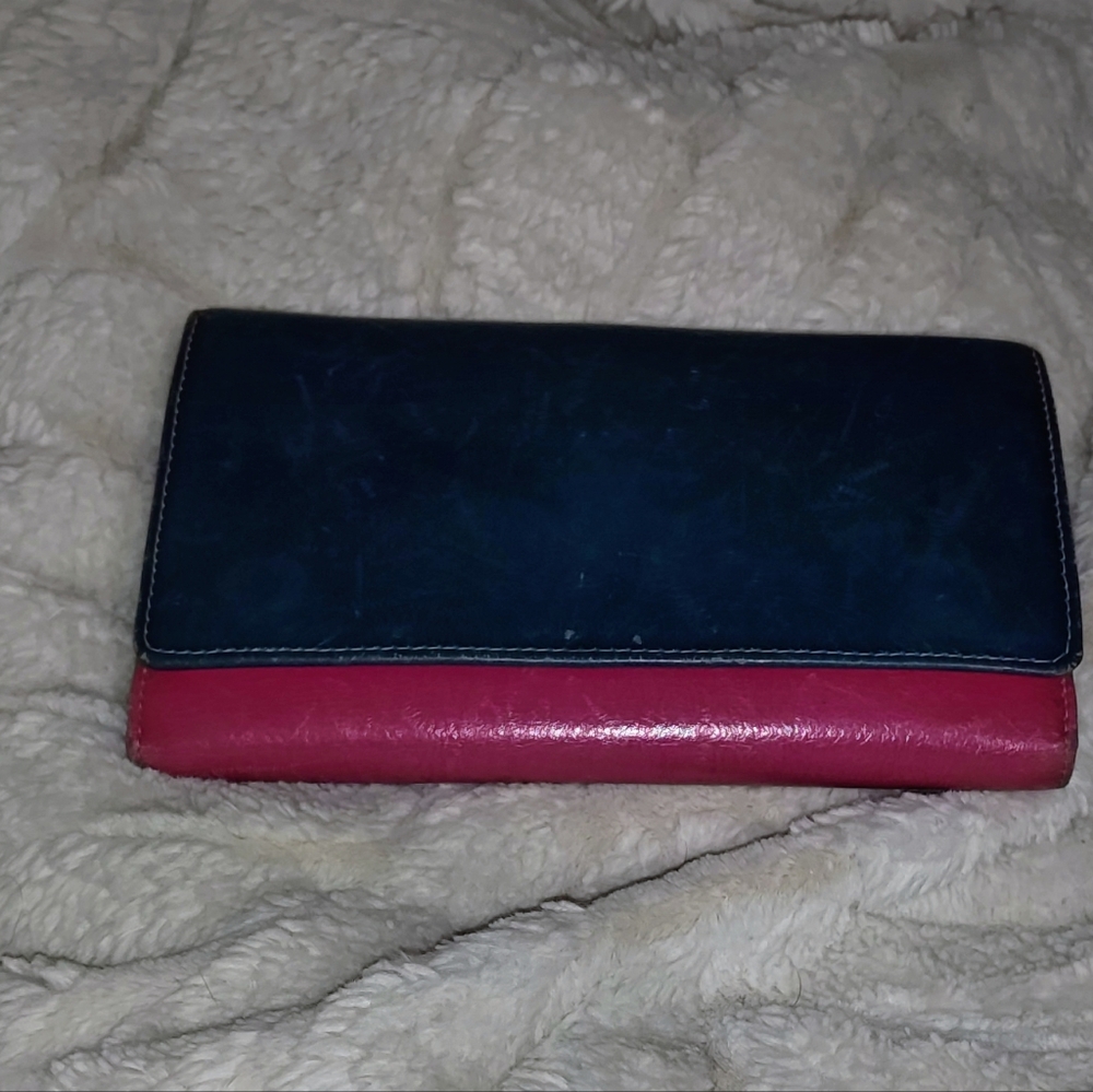 Derek Alexander multi coloured  leather wallet